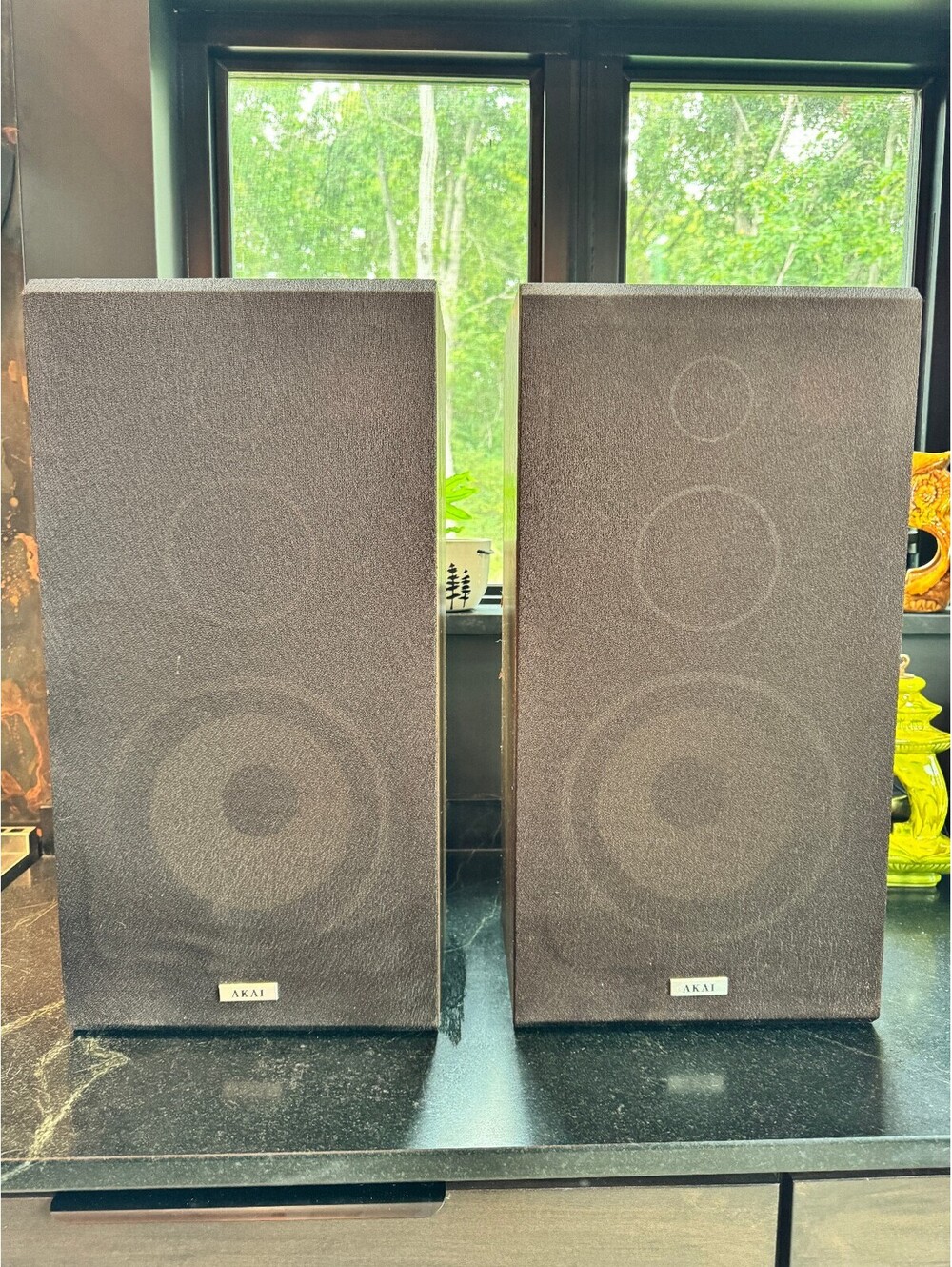 Vintage Akai CW-T55 3-Way Speakers (10" Woofers) – For Repair / Re-foam